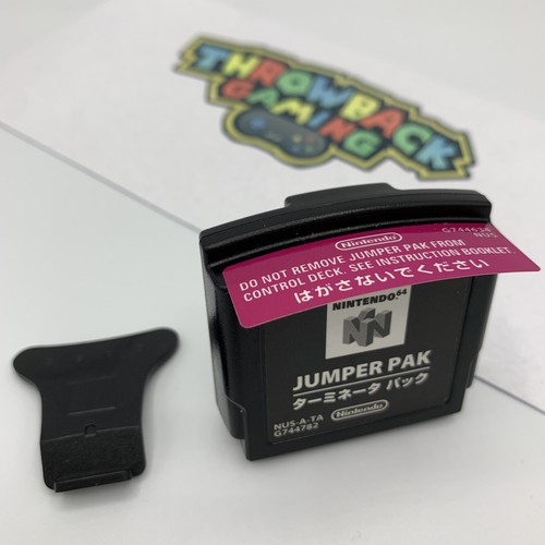 Authentic Nintendo 64 Jumper Pak N64 Official OEM Warning Authentic Nintendo 64 Jumper Pak N64 Official OEM Warning
