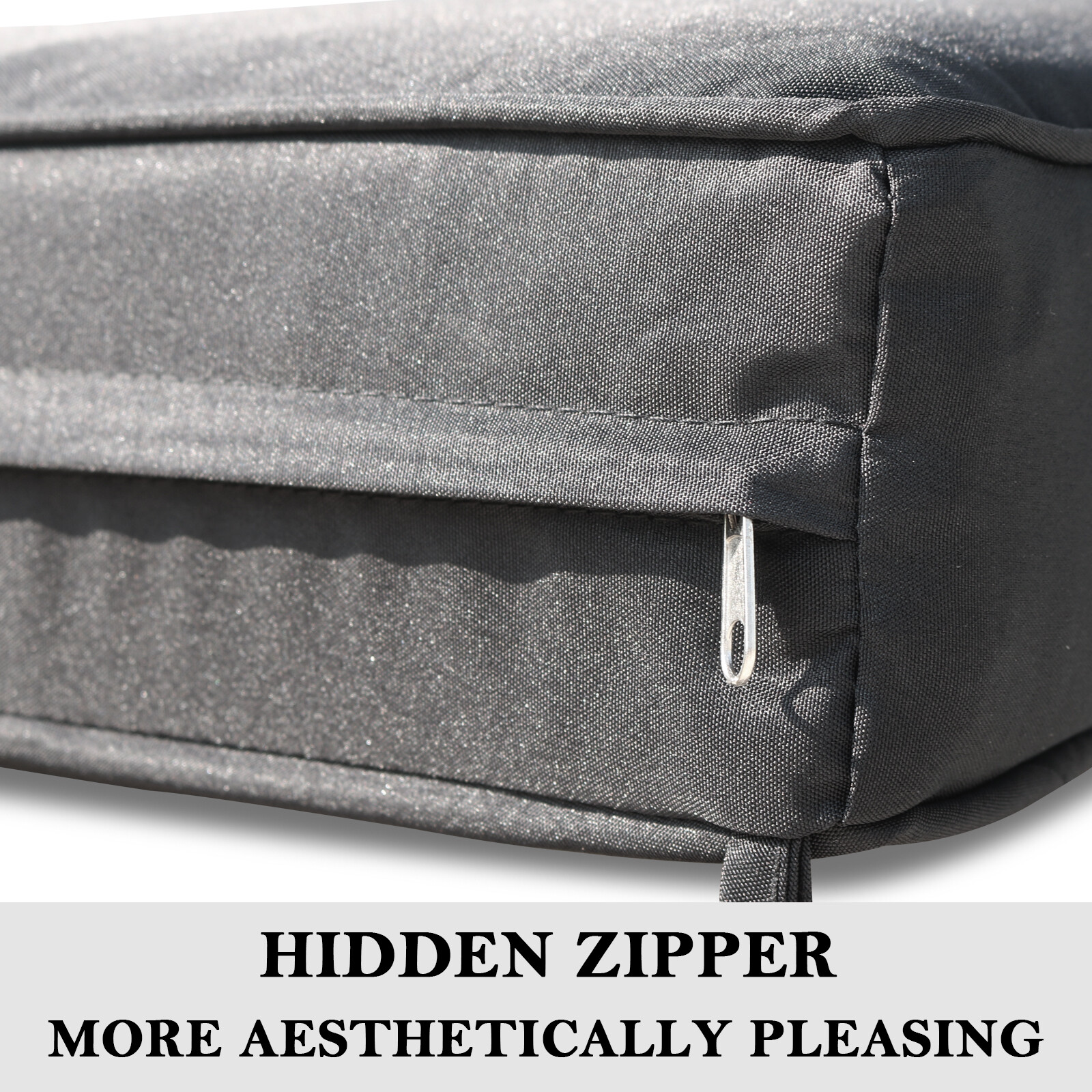 Outdoor 6 Pack Seat Chair Patio Cushions Zipper Cases 25"X25"X5" - Cover Only