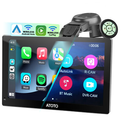ATOTO 7IN HD Portable Car Stereo Touch Screen Voice Control Android Auto Carplay