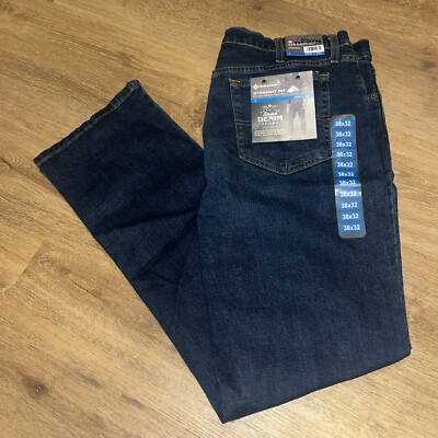 Member's Mark Men's Straight Fit Premium Stretch Denim Jeans, 38x32