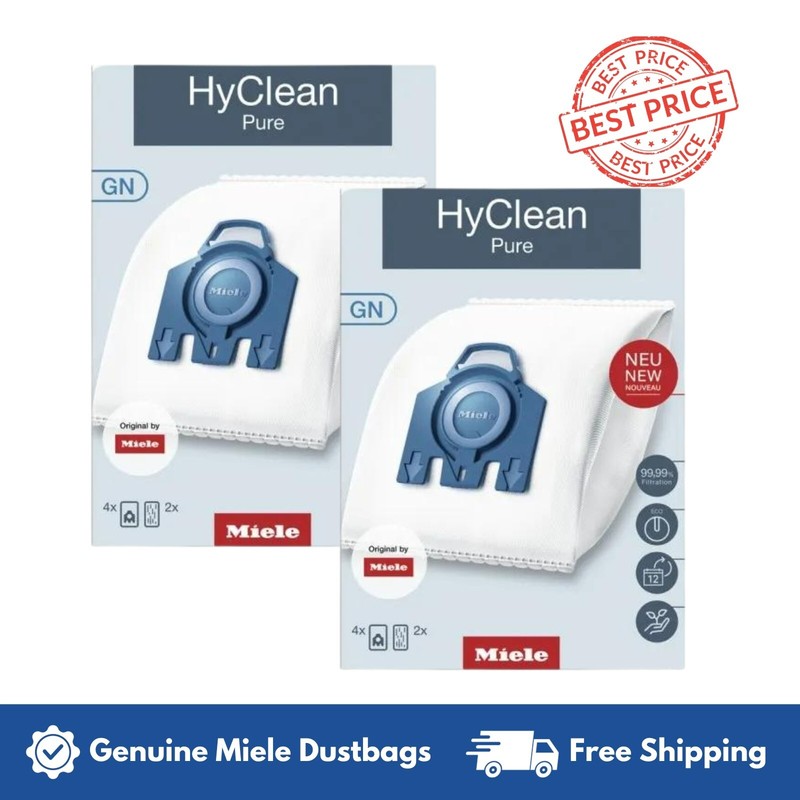 Miele Genuine Vacuum Bags Gn  Hyclean Pure  X 2 Boxes