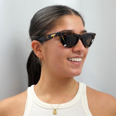 Pre-owned Bottega Veneta Sunglasses Bv1101s 002 Havana Brown
