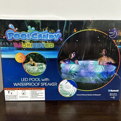 NEW SEALED Pool Candy Illuminated Led Pool With Bluetooth Waterproof Speaker