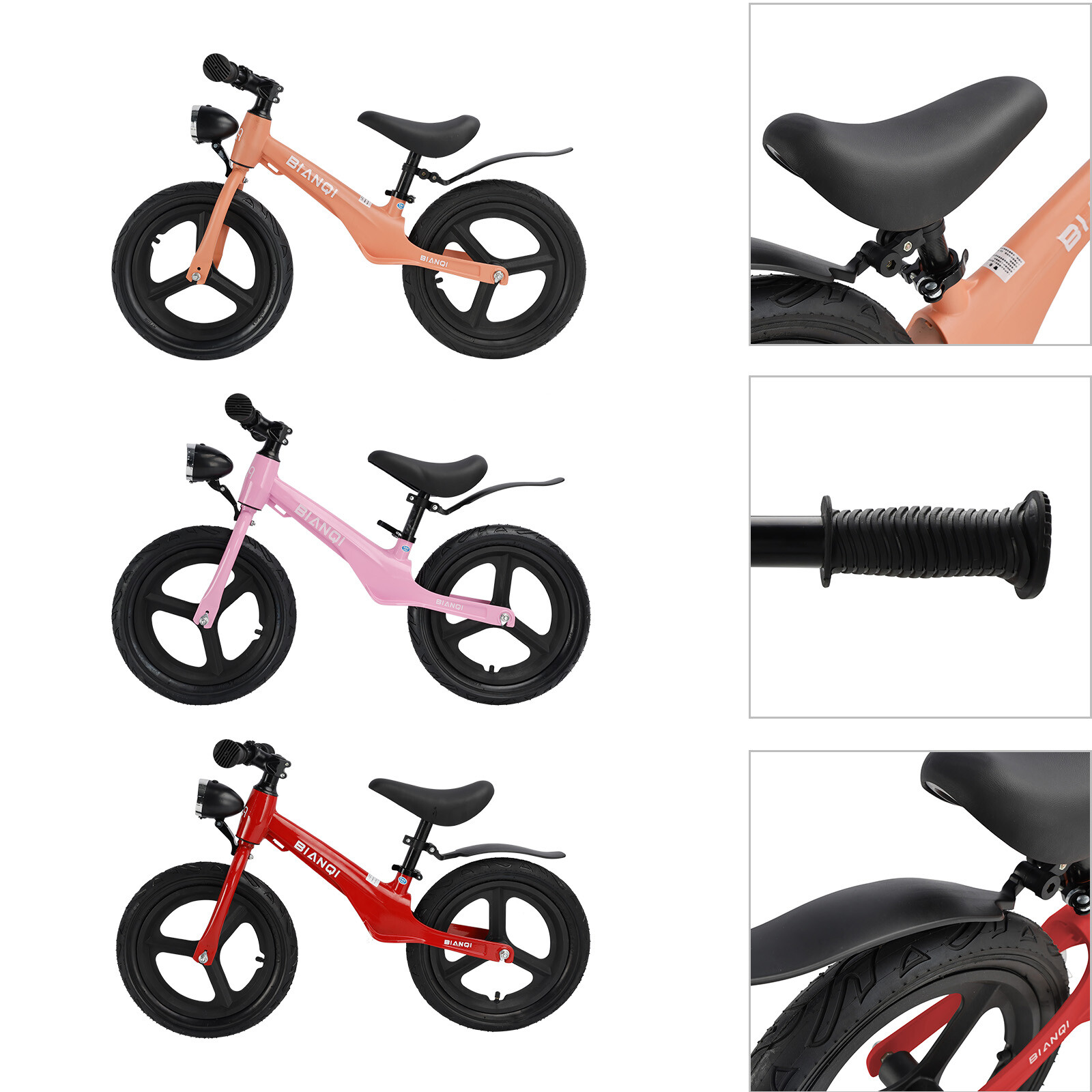 NEW 14 inches Baby Balance Bike Boys & Girls Toys w/ Lights First Birthday Gift