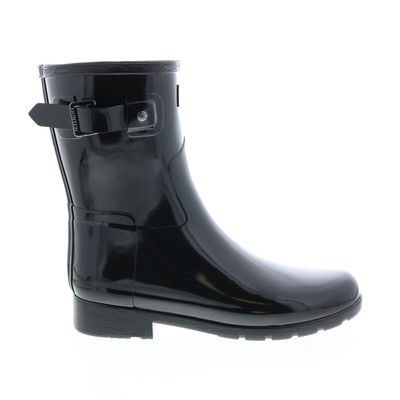 

Женские черные резиновые сапоги Hunter Refined Short Gloss Boot WFS2200RGL-BLK, Черный, Hunter Refined Short Gloss Boot