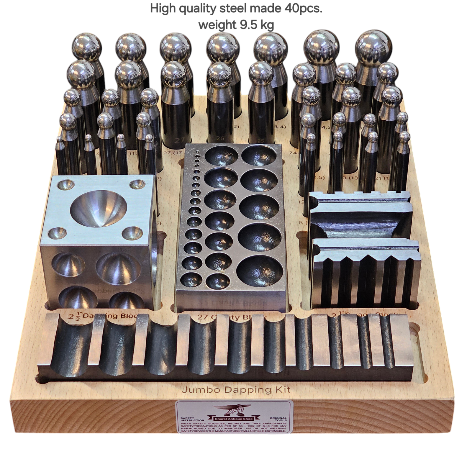 DIY Making Gold Silver Copper Jewelry Processing Gold Beating Dapping Tool Kit