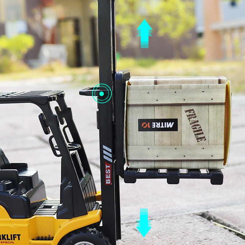 Forklift Inertia Toy Metal Truck Model Toy Pull Back Forklift for Kids Gift New