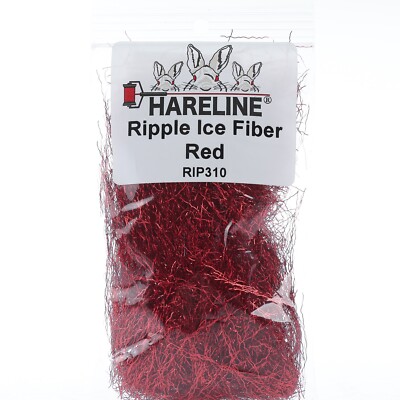 Hareline Ripple Ice Fiber - Red