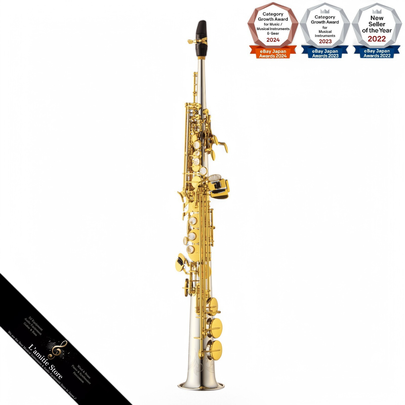 Yanagisawa S-WO3 w/ Case Soprano Saxophone Solid Silver Yanagisawa S-WO3 w/ Case Soprano Saxophone Solid Silver