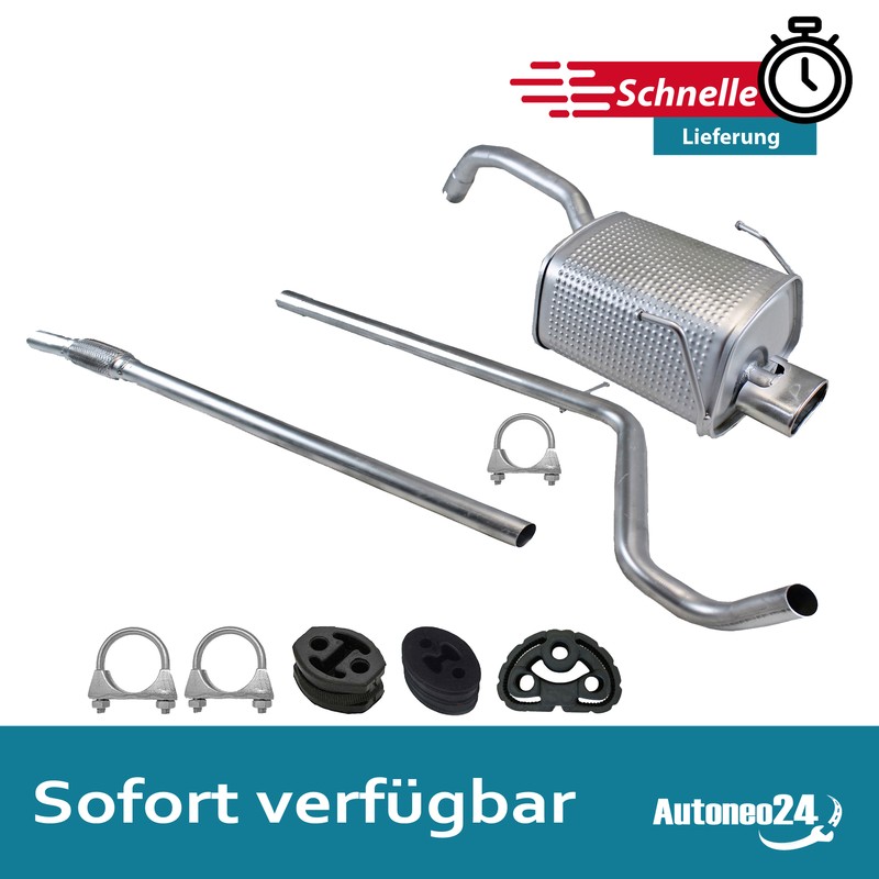 Auspuffanlage FÃ¼R Fiat Panda 1.1/1.2 & Fiat 500 1.2 69ps, Auspuff, Rohr