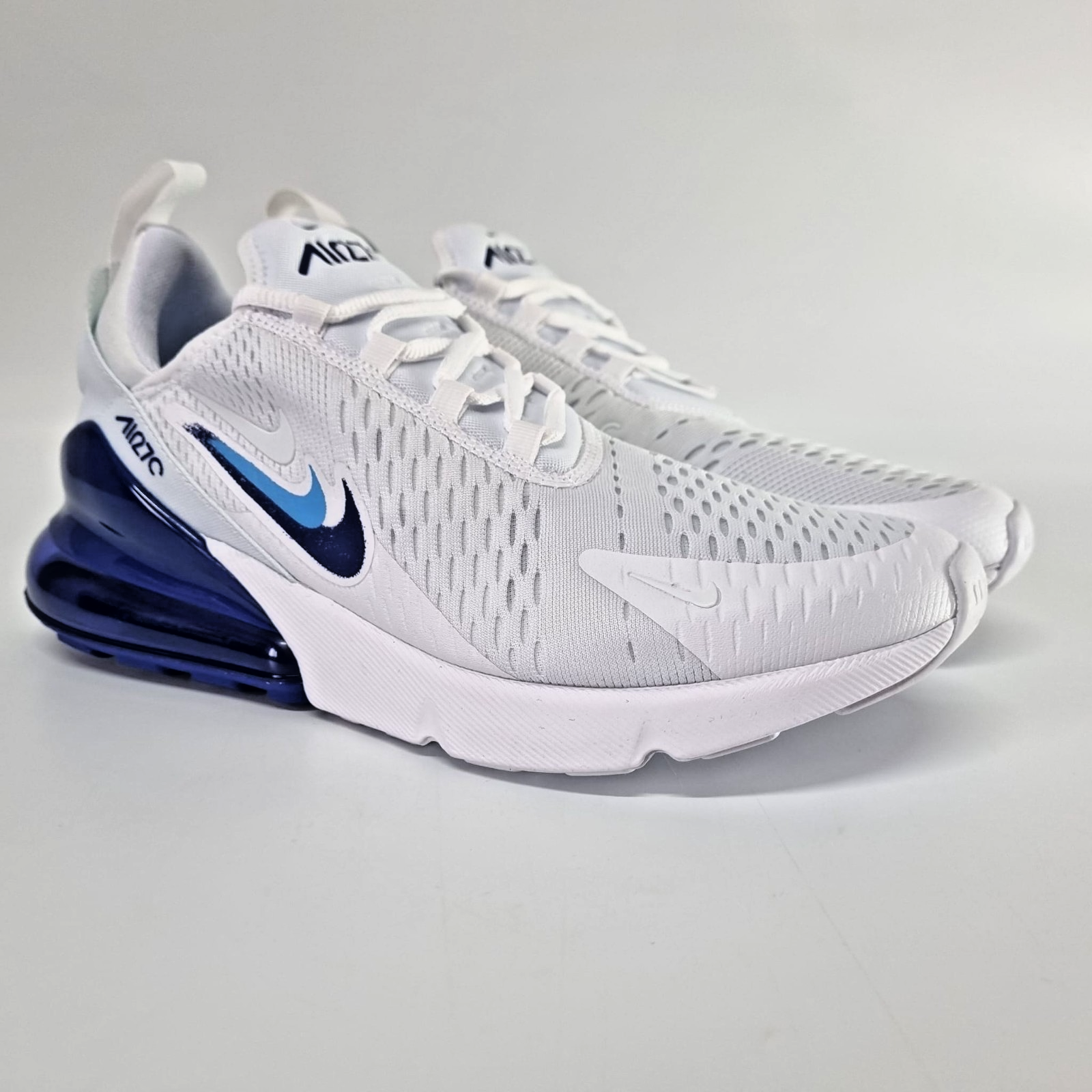 Nike Air Max 270 Men's Sz 9.5US 8.5UK Multi Swoosh White