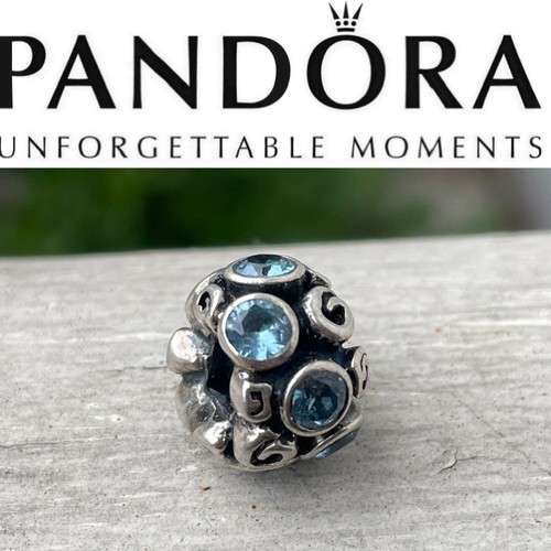Rare Pandora Germany Exclusive Blue PRIMROSE PATH Charm
