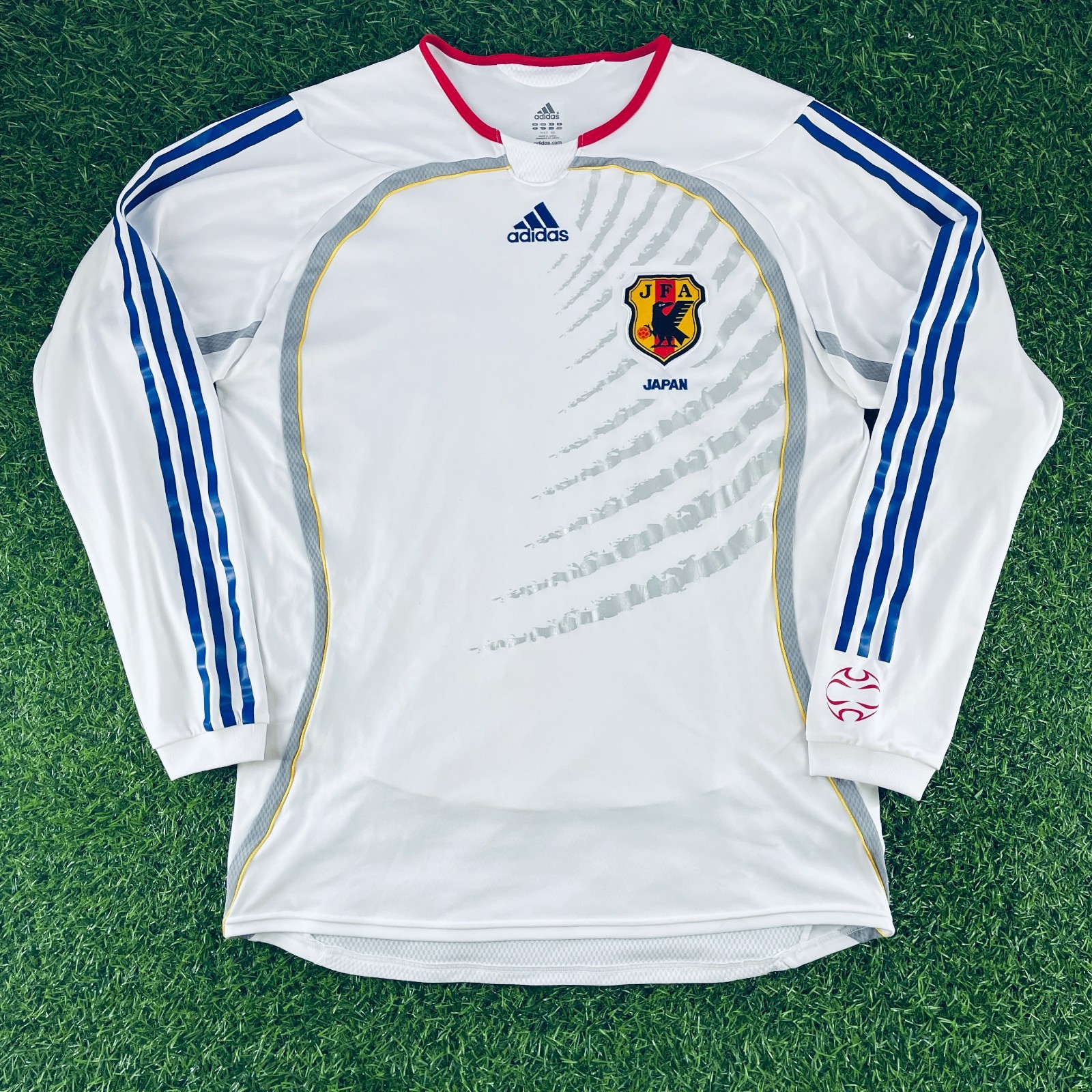 希少 adidasサッカー日本代表 ユニフォーム 長袖 2006 Japan 2006 Away Official Player Issue Long Sleeve Jersey