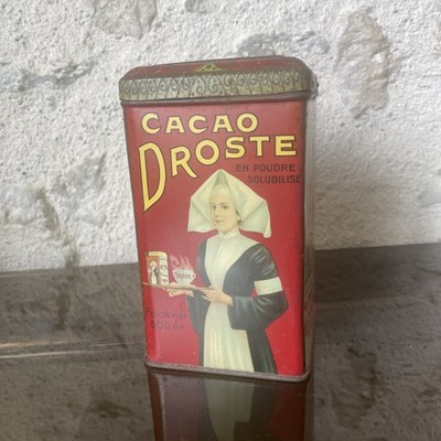 Boite ancienne lithographiée  Cacao DROSTE - 500g