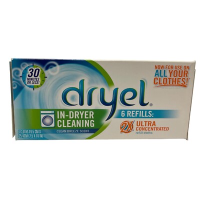 New dryel Dry Cleaning At Home 6 Refills  2X Ultra Concentrated