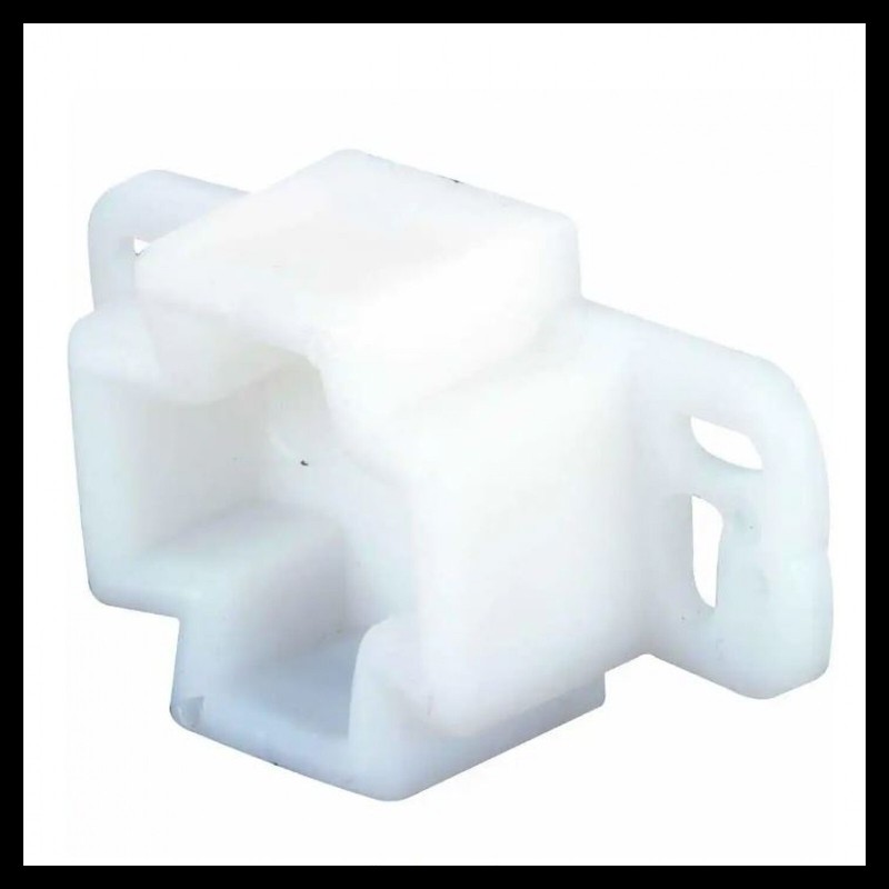 White, Plastic, Center Rail Drawer Track Rail Support Bracke
