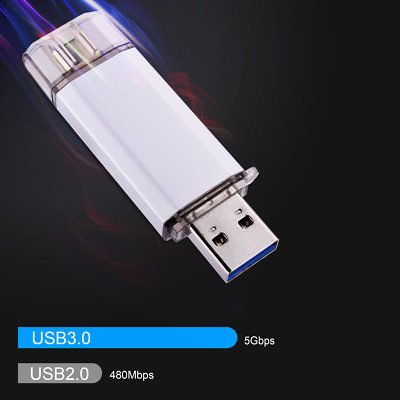 64GB Dual Type-C Flash Drive OTG Memory Stick Thumb Storage for Android phone PC