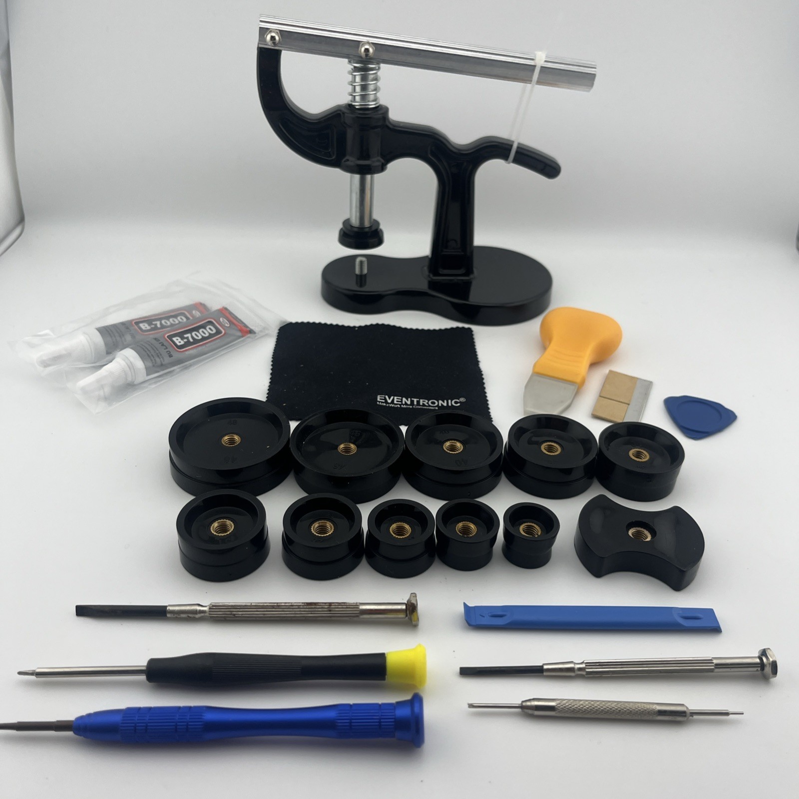 16Pcs Watch Press Tool Set, Back Case Closer for Closing Watch Cover, Watch Batt