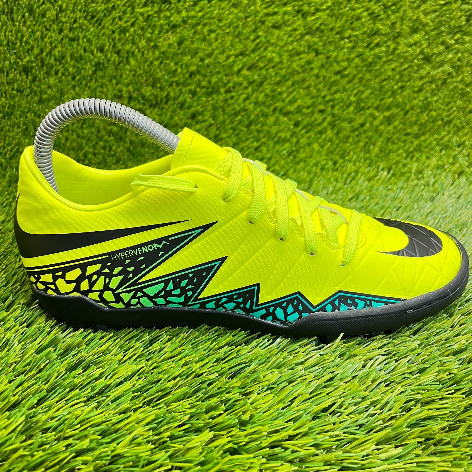 Nike Hypervenom Phelon II TF Mens Size 6 Green Black Running