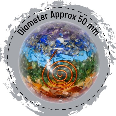 7 Chakra Orgone Sphere Ball - FOL