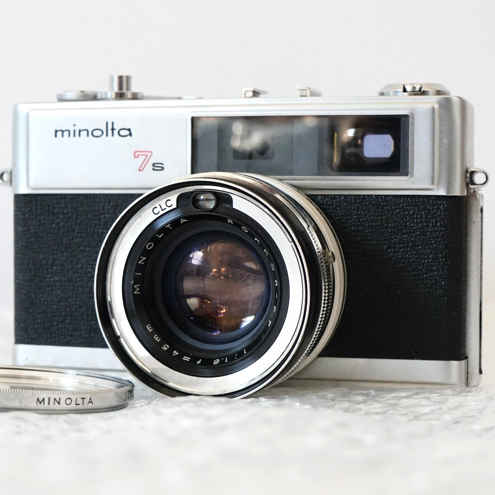 食品・日用品 半額ストア MINOLTA HI-MATIC PF Rokkor w/ Camera 35mmFilm Rangefinder 7s フィルムカメラ
