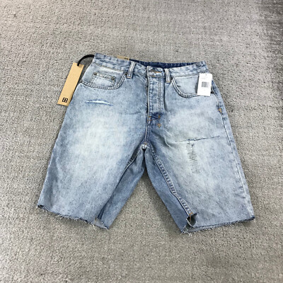 Ksubi Shorts Womens 27 The Brooklyn Short Skream Thrased Denim Short  Distressed