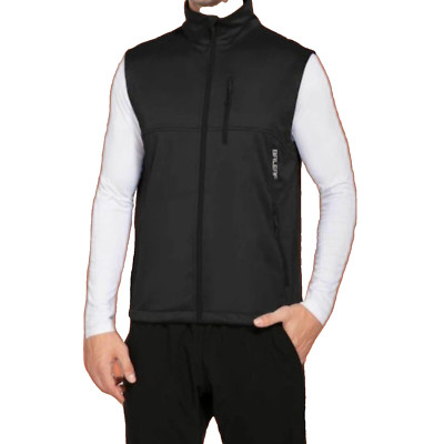Baleaf Golf Vest Men's Sz XL Blk W/Reflective Stripes Organized Utility Pockets