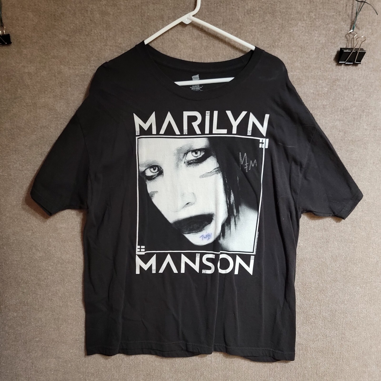Marilyn Manson Tシャツ THE END TIMES TOUR Marilyn Manson 2012 Tour Black Short Sleeve XL T-Shirt