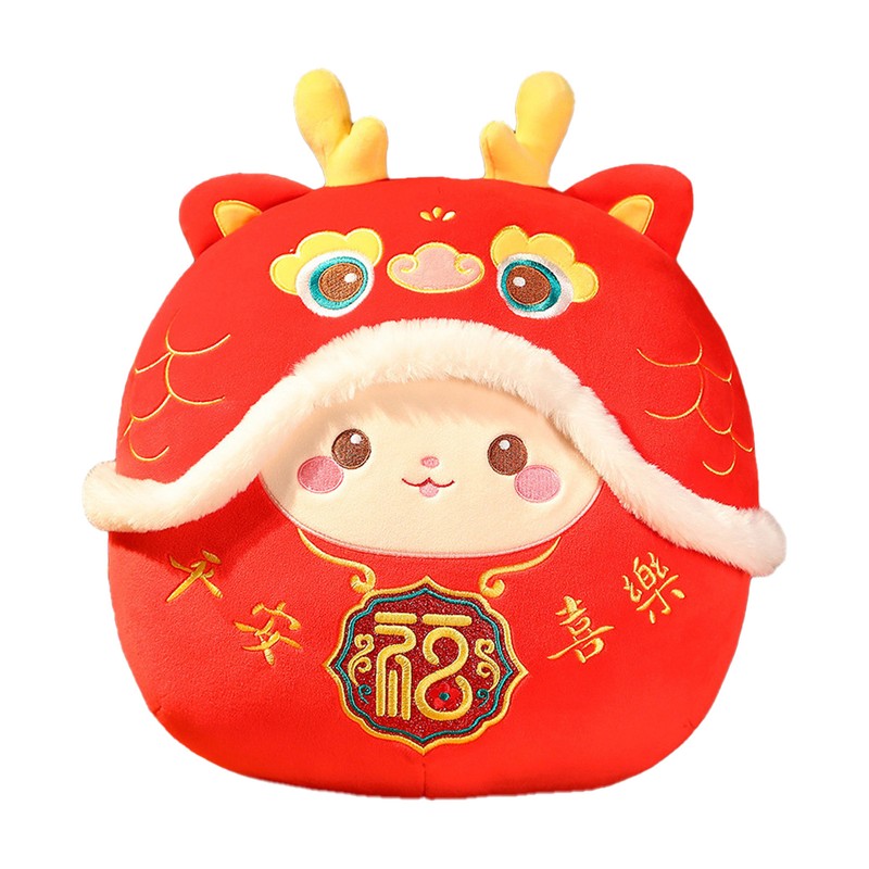 Dragon Stuffed Animal Plush Cartoon Zodiac Embroidery Toy