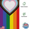 Garden Flags Rainbow Garden Flag 12x18 Double Standerd LGBT Gay Garden Flags for Outside Vertical Farmhouse Holiday Flags