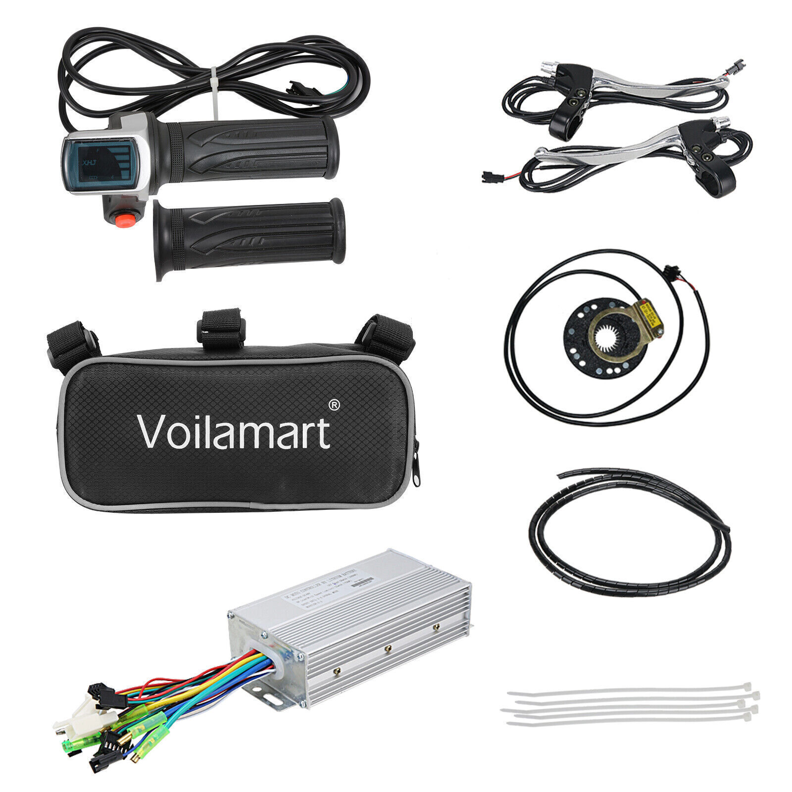 Voilamart 26" Electric Bicycle Conversion Kit Front 100mm Hub 1000W Motor Wheel