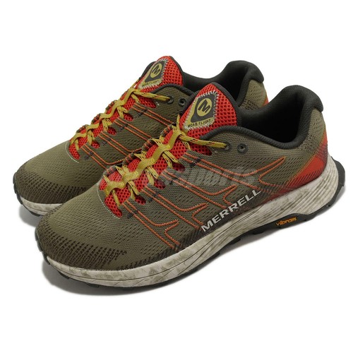 

Merrell Moab Flight Herb Зеленый Оливковый Оранжевый Мужская Походная Обувь J066941, Moab Flight