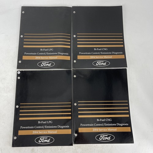 LOT OF 4 2004 Ford Bi-Fuel LPG Powertrain Control / Emissions Diagnosis Manual