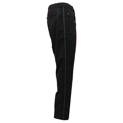 Pre-owned Messagerie 3048ab Pantalone Uomo  Mix Wool Black Melange Trouser Men In Nero