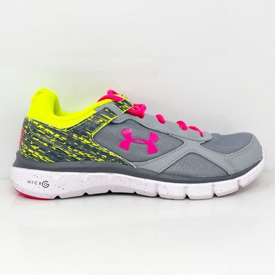 

Кроссовки для бега Under Armour Girls Micro G Velocity 1269948-035 Серые Кроссовки 6Y, Серый, Micro G Velocity