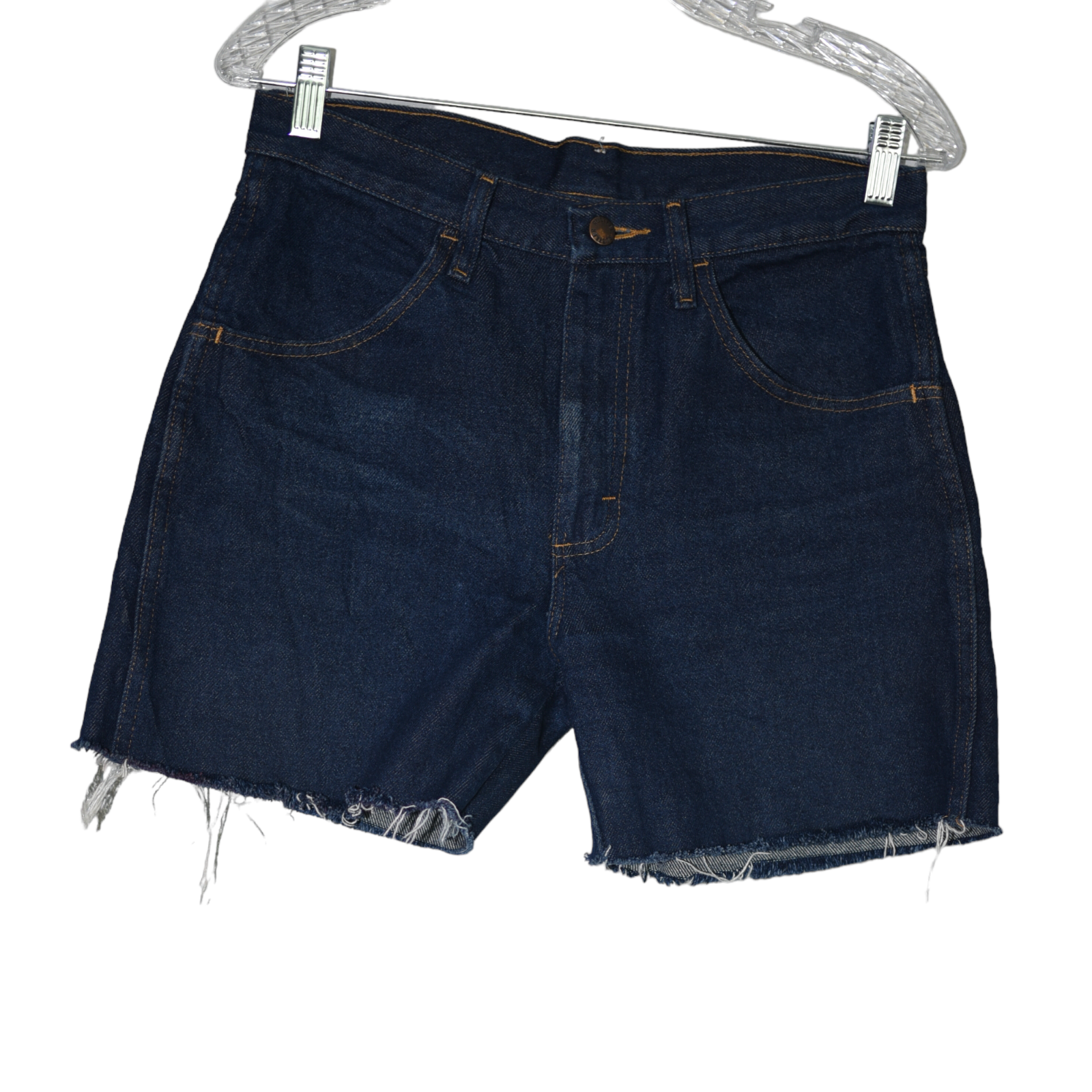 Rustler Shorts Mens Blue Bermuda Jorts Dark Jean Cut Off