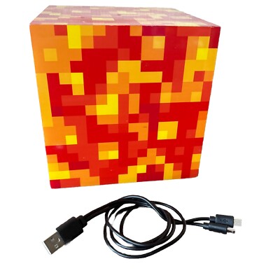 Minecraft Light Up Lava Cube Ore Block F32