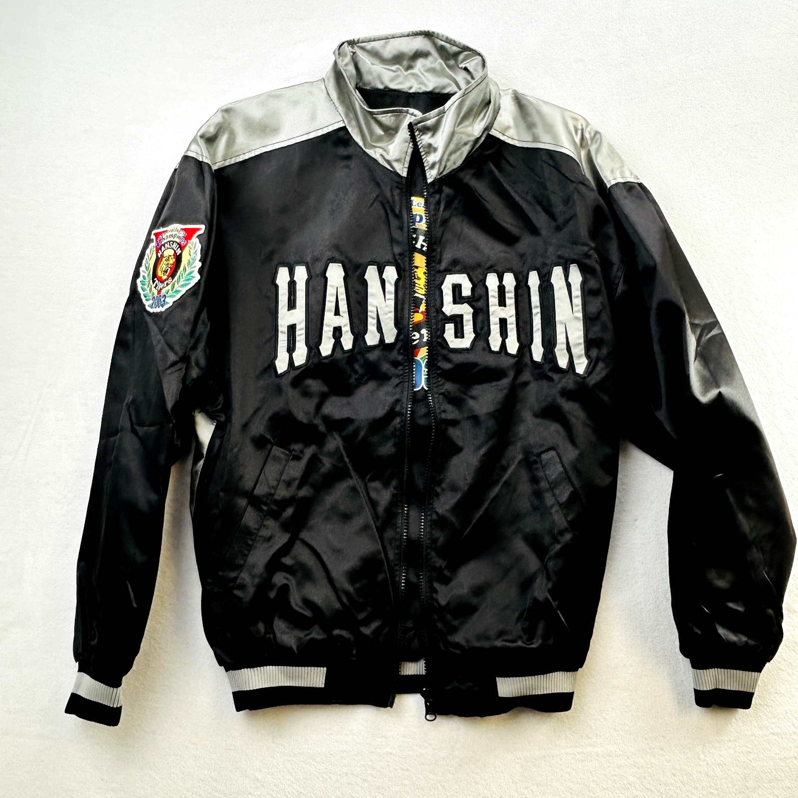 Hanshin Tigers Jacket Adult Medium Black Japan Baseball Bomber