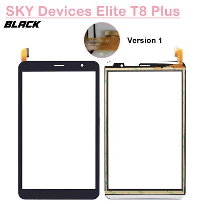 8'' Touch Screen Digitizer Glass Replacement For Sky Devices Elite T8 / T8 Plus