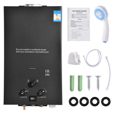 10L 12L 16L 18L Propane Gas Instant Boiler Tankless LPG On Demand Water Heater