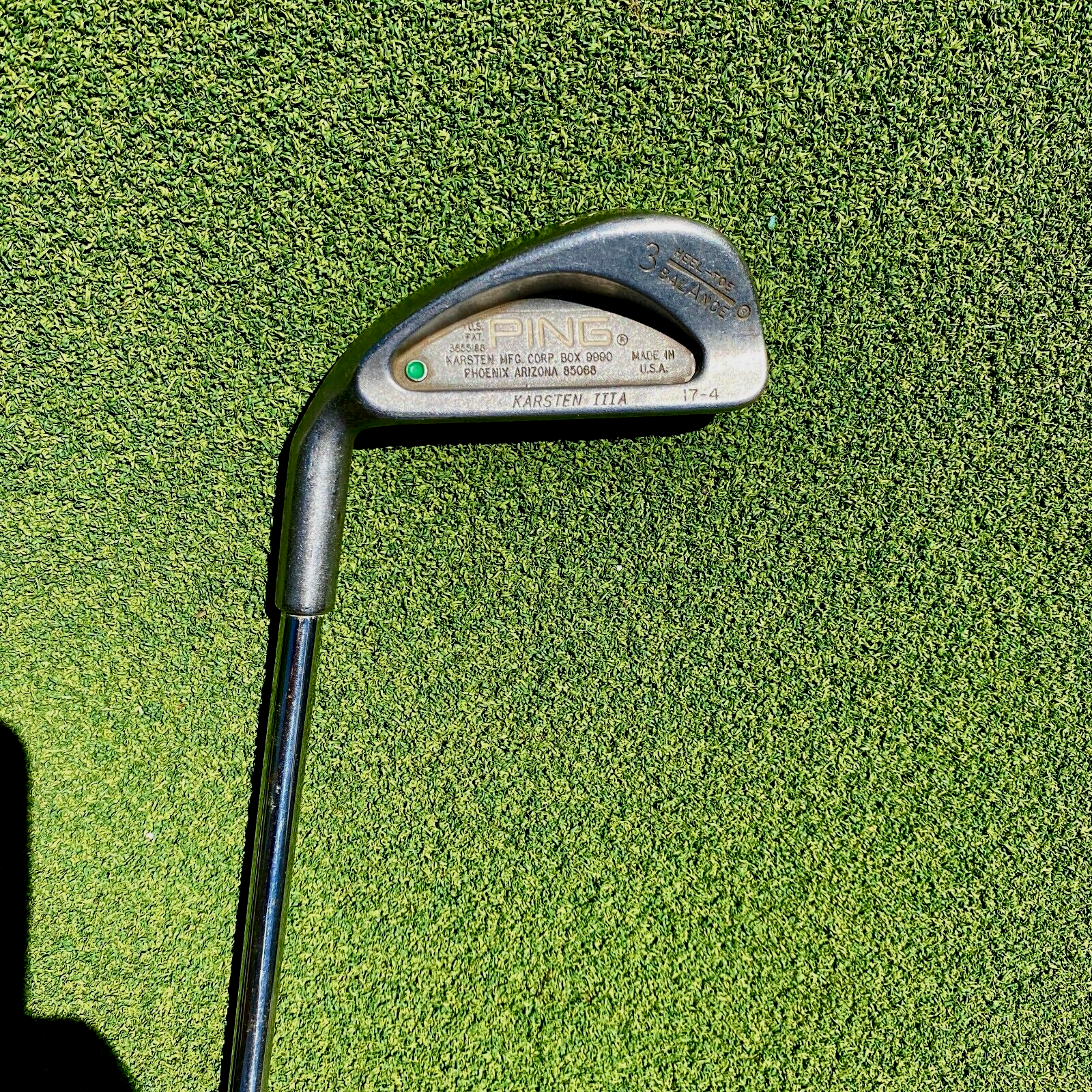 Ping Karsten IIIA 3 Iron Green Dot ZZ Lite 17-4 Ph Left