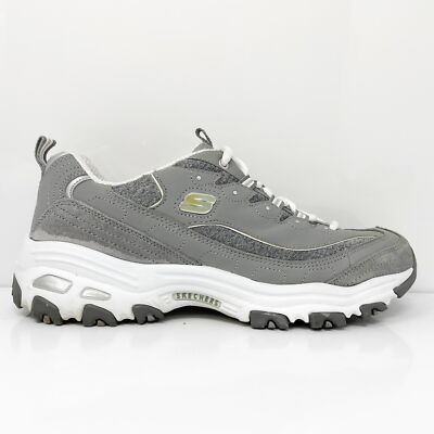 

Skechers Womens D Lites Me Time 11936 Серые повседневные кроссовки, размер 9,5, Серый, D lites Me Time