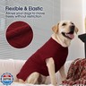 IECOii Big Dog Sweater - XXXL and XXXXL Dog Sweaters, Winter and Fall Coat for Large Dogs, Warm Dark Red - 4XL