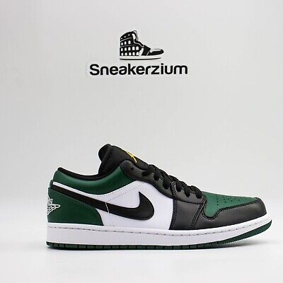 Nike Air Jordan 1 Retro Low Pine Green Toe Black 553558-371 Men's & GS Sizes
