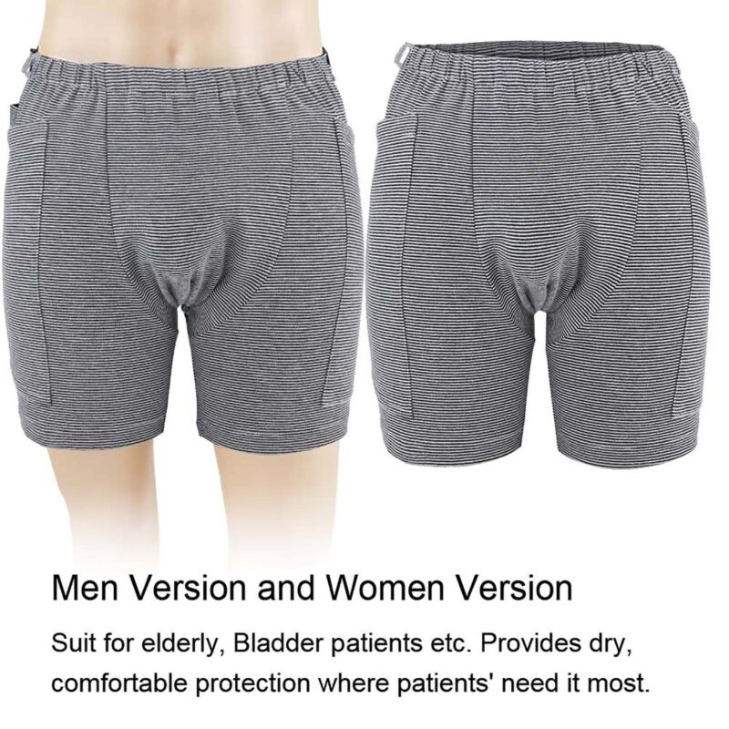 Incontinence Care Trousers Catheter Underwear Pants For Elderly With Pockets