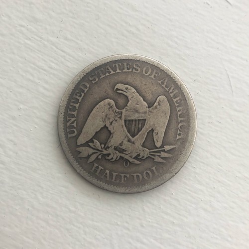 1859-O Liberty Seated Half Dollar 50C - GOOD - Nice Original Silver Type Coin