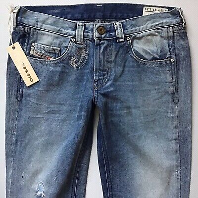 BNWT Ladies Diesel DOOZY Bootleg Pretty Stitched Jeans W27 L36 UK Size 8 [224h)