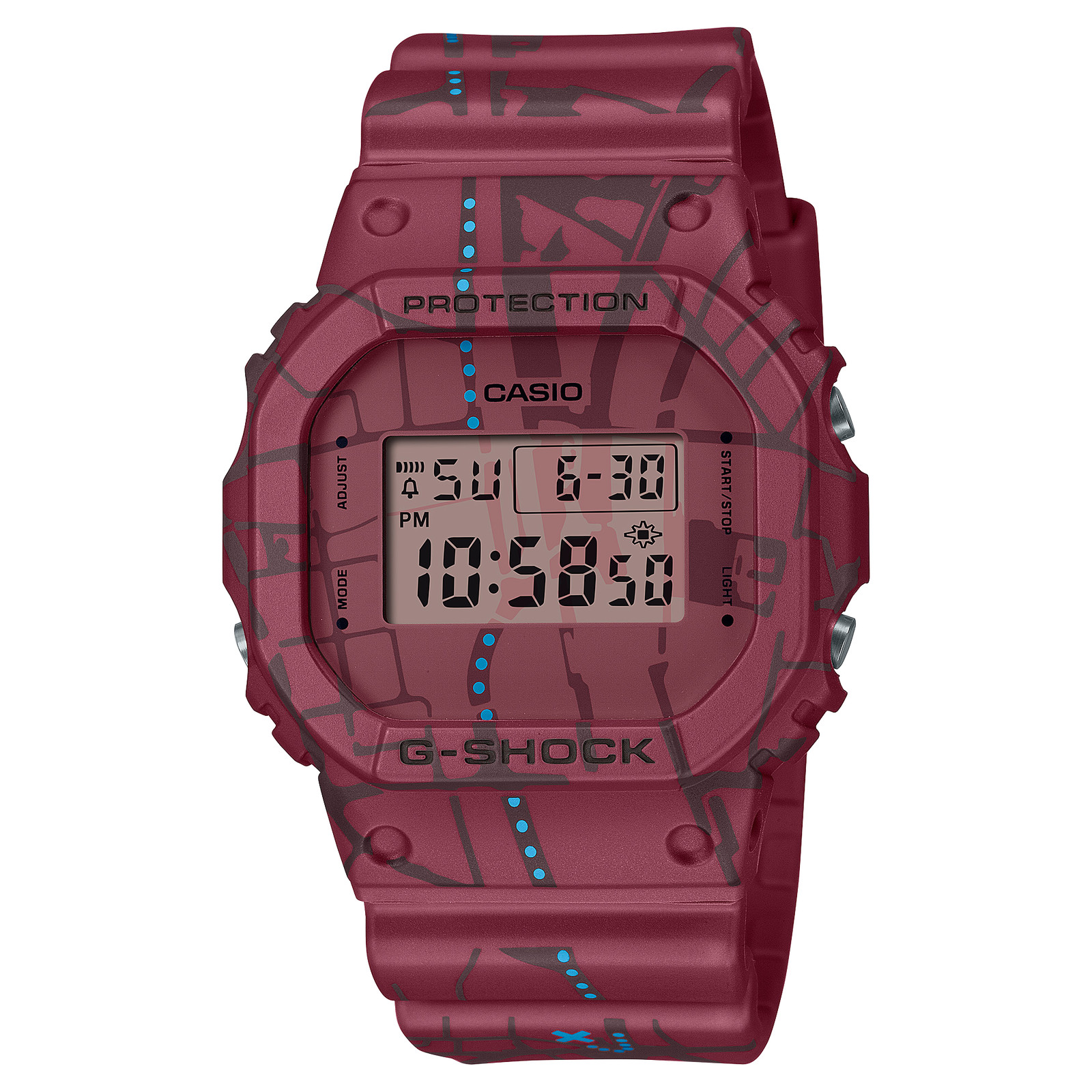 CASIO G-SHOCK DW-5600SBY-4JR レッド Casio G-SHOCK DW-5600SBY-4JR Red Treasure Hunt Digital Men's