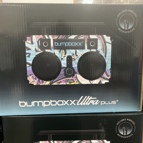BUMPBOXX ULTRA PLUS + Bluetooth Rechargeable Battery Boombox Speaker w/ Mic NEW
