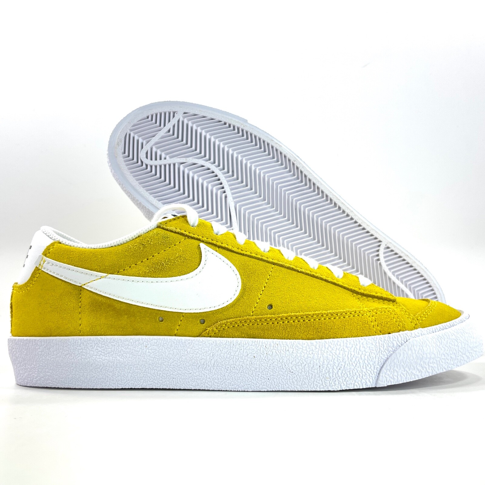 

Nike Sportswear Blazer Low 77 Suede Speed Yellow White DA7254-700 Мужские 9, Желтый, Nike Blazer 77
